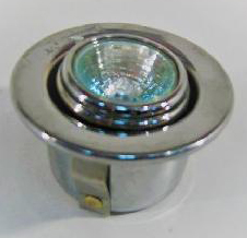 Светильник врезной, 66 мм, латунь хромированная