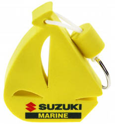 Брелок-поплавок парусник желтый Suzuki Marine