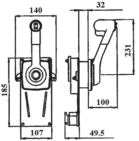 Контроллер вертикального крепления В184