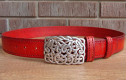 Ремень красный, AMORE, 120 см