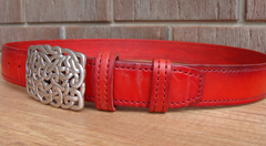 Ремень красный, AMORE, 120 см