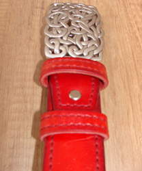 Ремень красный, AMORE, 120 см