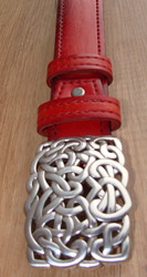 Ремень красный, AMORE, 120 см