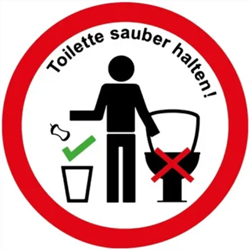 Наклейка для туалета