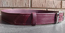 Ремень бордо, никель скол, 120 см