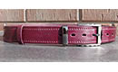 Ремень бордо, никель скол, 120 см